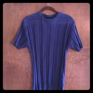 Versace short sleeve knit shirt. Med. great shape
